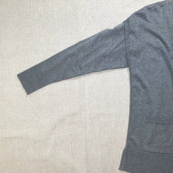 Time and Tru | Med Gray Heather Open- Front Cardigan Sweater | Medium (8… - Picture 7 of 12